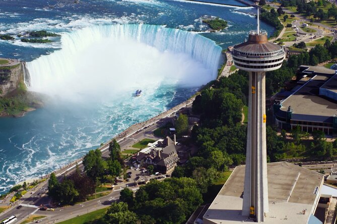 Niagara Falls: Boat Cruise, Journey Behind Falls, & Skylon Tour - Riding Niagara City Cruises into the mist