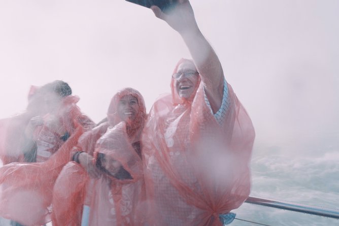 Niagara Falls Canada Tour: Helicopter, Boat, Behind Falls & Lunch - Niagara City Cruises and the spray zone