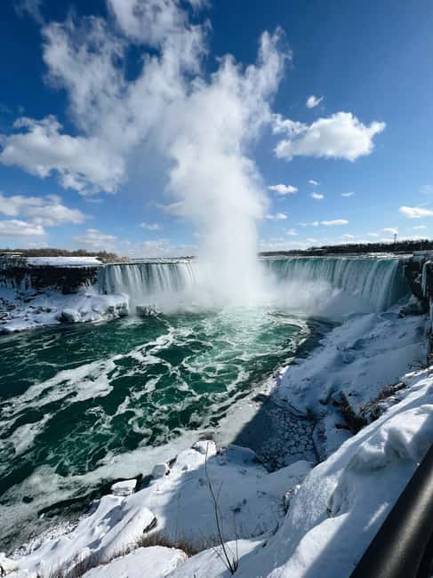 Niagara Falls from Toronto: Skip-the-Line Boat, Tower & JBF - The Falls from the water on the City Cruise