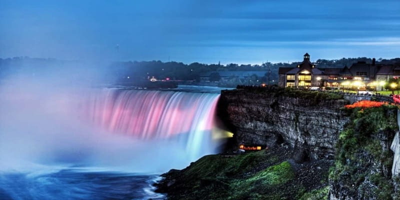 Niagara Falls: Guided Night Tour w/ Dinner & Hotel Transfer - Pickup from downtown Niagara Falls hotels
