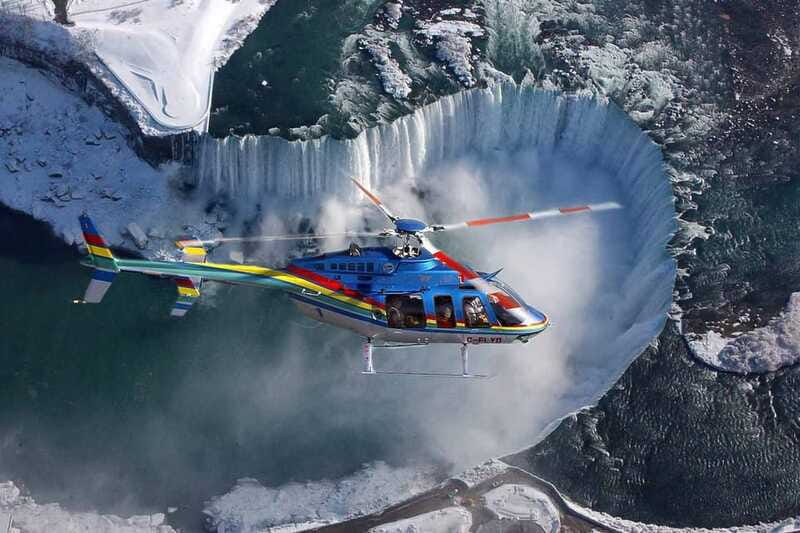 Niagara Falls, ON: Helicopter Ride with Boat & Skylon Lunch - The helicopter flight over the Falls