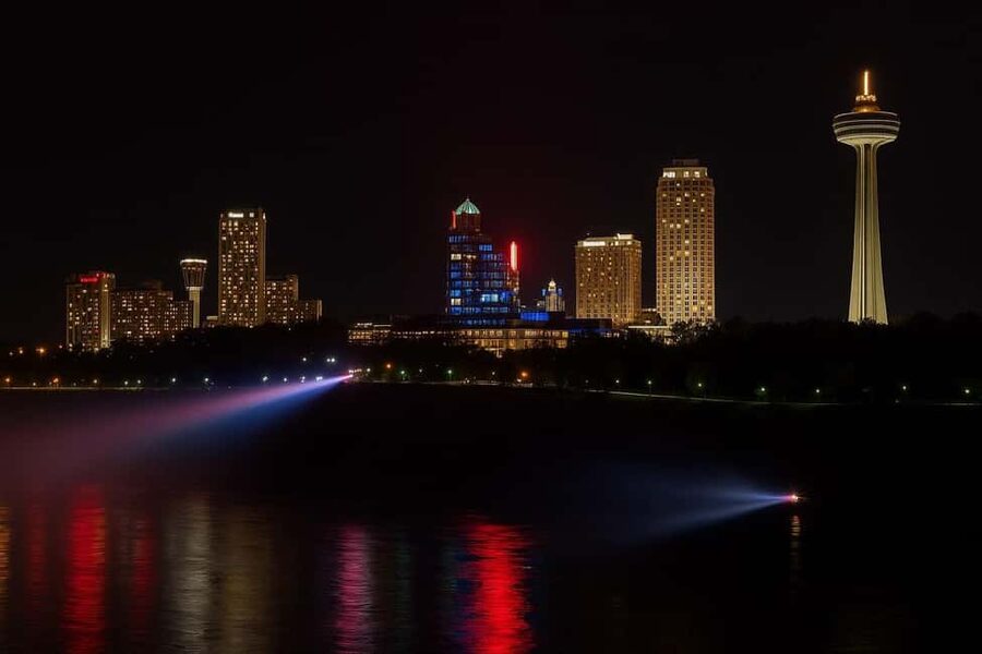 Niagara Falls: Skylon Tower, Fireworks & Walking Tour Canada - Starting at Skylon Tower for the big picture