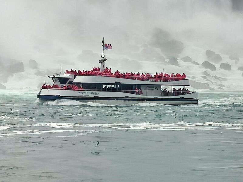 Niagara Falls Tour: Boat Ride, Journey Behind Falls and more - The boat cruise and the full-force finish