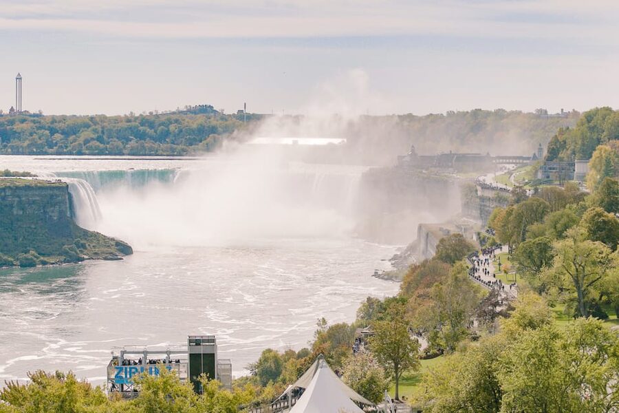 Niagara Falls: US & Canada Full-Day Tour & Lunch - Crossing into Canada for Skylon Tower lunch
