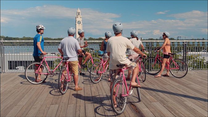 Non Touristy Pink Bike Tour by Spade & Palacio - Murals and the Leonard Cohen tribute