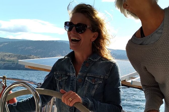 Okanagan Lake Sailing Tour from Penticton & Naramata BC - Setting Out From Naramata Marina at Noon