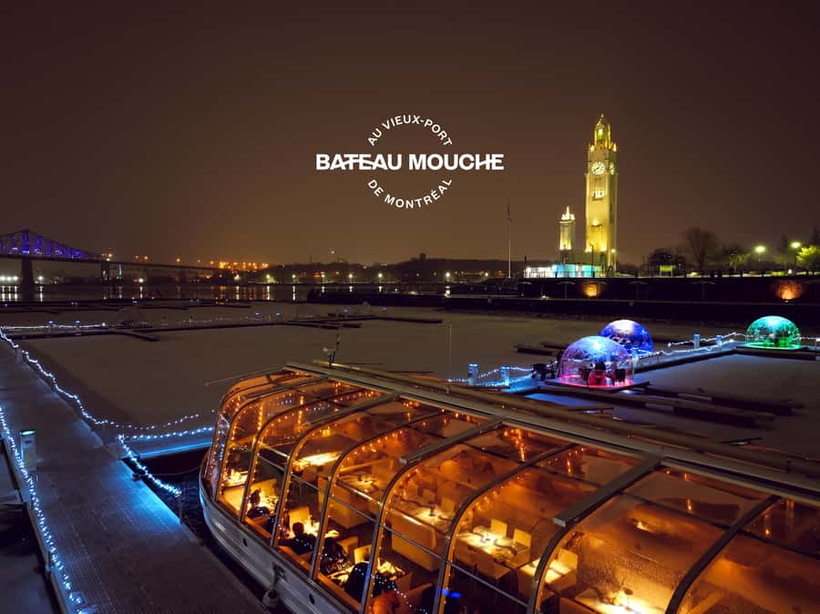 Old Port Montreal: Frosted Evening Dining Under the Stars - A Frosted Boat in Montreal’s Old Port
