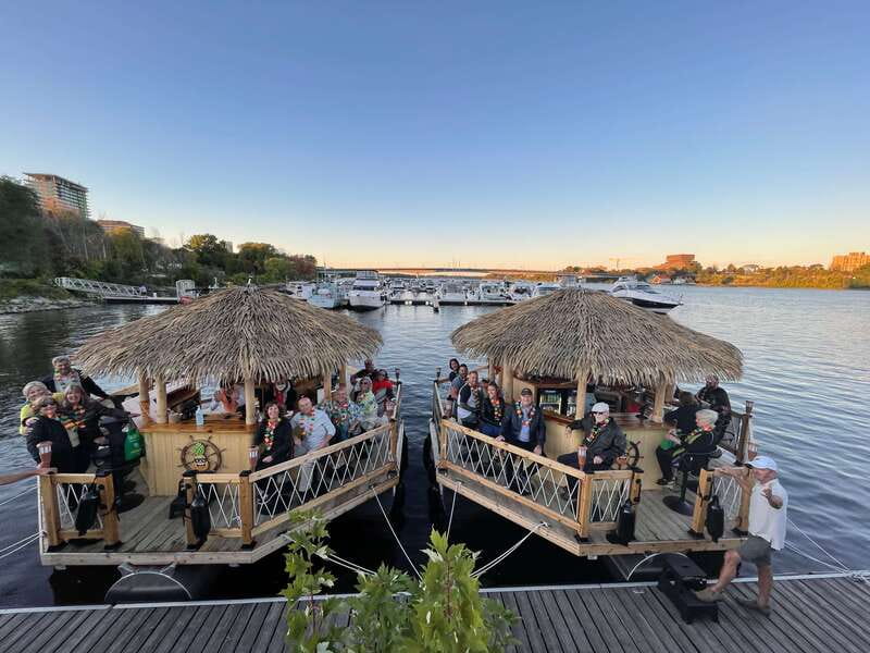 Ottawa: Floating Tiki Bar Cruise on the Ottawa River - Parliament Hill from a different angle