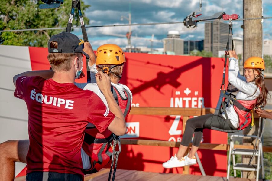 Ottawa: River Zipline Adventure - The nine-floor climb to the Ottawa launch tower