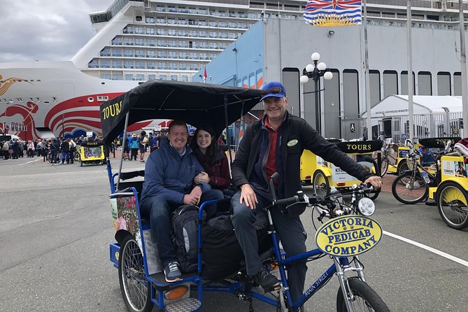 Pedicab Tour of Victoria from Cruise Ship Terminal - James Bay, heritage homes, and a local coffee stop