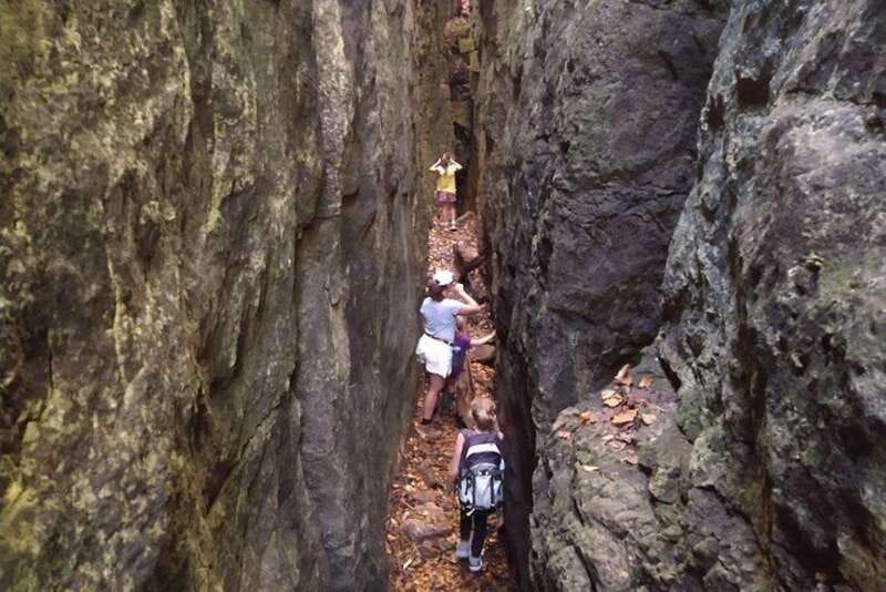 Private Nottawasaga Bluffs Caves Hike - Creemore/Collingwood - Main caves, narrow crevices, and the Best Caves