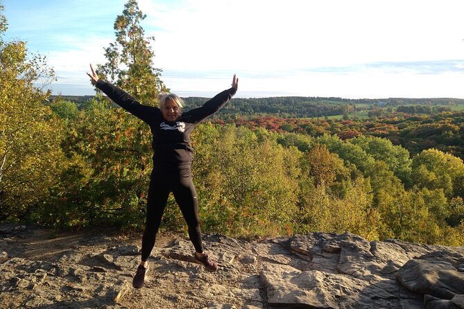 Private Nottawasaga Bluffs Caves Hiking Tour,Collingwood/Creemore - Narrow crevices, Freedom Rock, and the Tomb