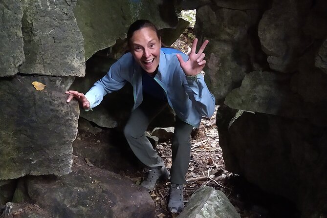 Private Nottawasaga Bluffs Caves Hiking Tour,Collingwood/Creemore - What Sue adds to the outing