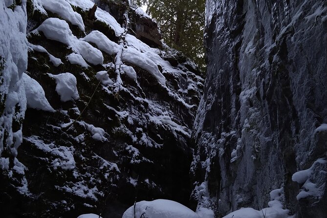 Private Singhampton Caves Snowshoe, Collingwood/Blue Mountain - A private guide changes the pace