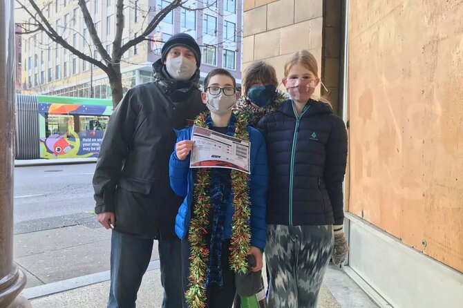 Private Vancouver Sightseeing Adventure: spy game Secret Mission - Granville Street adds movement and energy