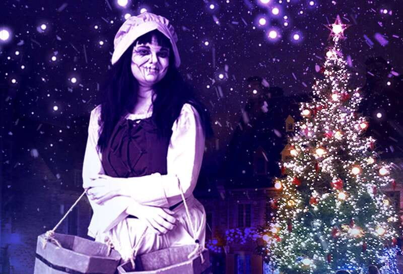 Quebec: Christmas Interactive Walking Tour of New France - Starting at the Quebec City mural