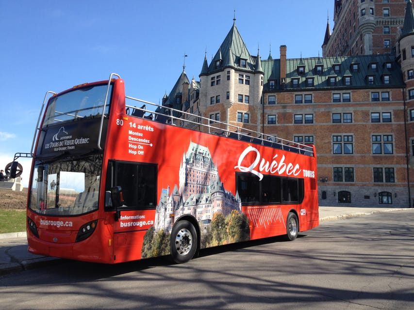 Quebec City: Hop-on Hop-off Open-Top Double Decker Bus Tour - Start at Place d’Armes beside Château Frontenac