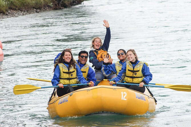 Rafting on Athabasca River Mile 5 in Jasper - The Miette River confluence and a lesson in water color