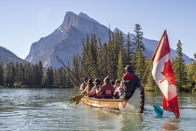 River Explorer | Big Canoe Tour in Banff National Park - Paddling Up the Bow River