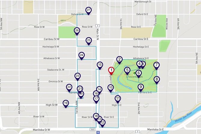 Sights of Moose Jaw Smartphone Audio Walking Tour - Temple Gardens and unusual church histories