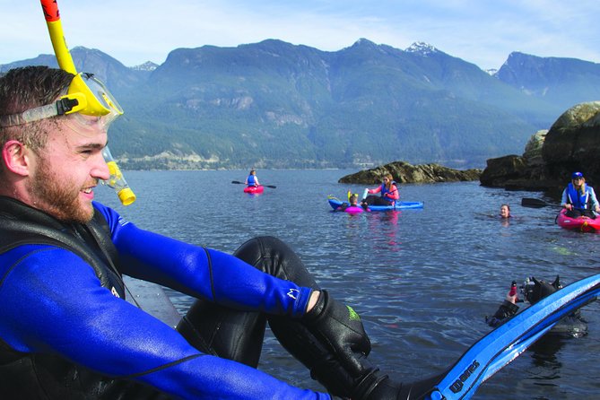 Snorkel, Kayak, and Seal Adventure: Vancouver Boat Tour - The first water session and wetsuit routine