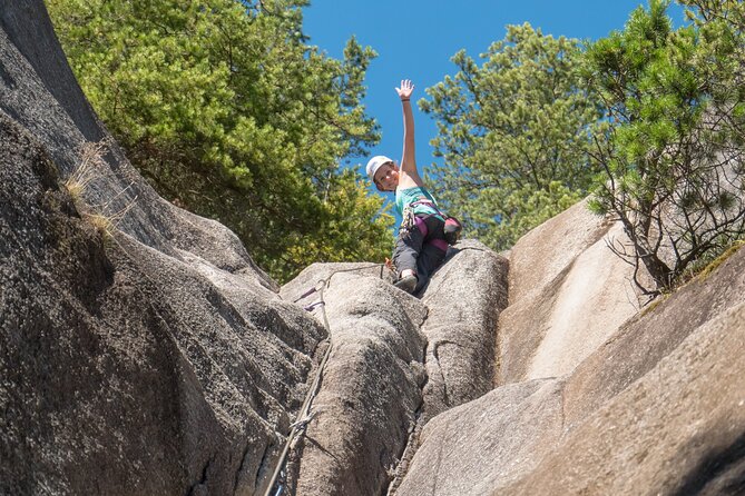 Squamish Rock Climbing Taster - Getting fitted with shoes, harness, and helmet