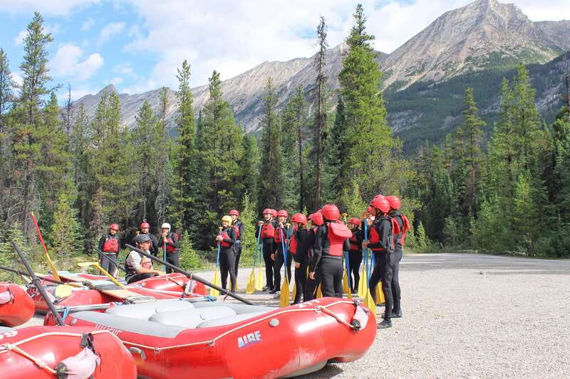 Sunwapta Challenge Whitewater Rafting in Jasper - The 45-minute bus ride to the river