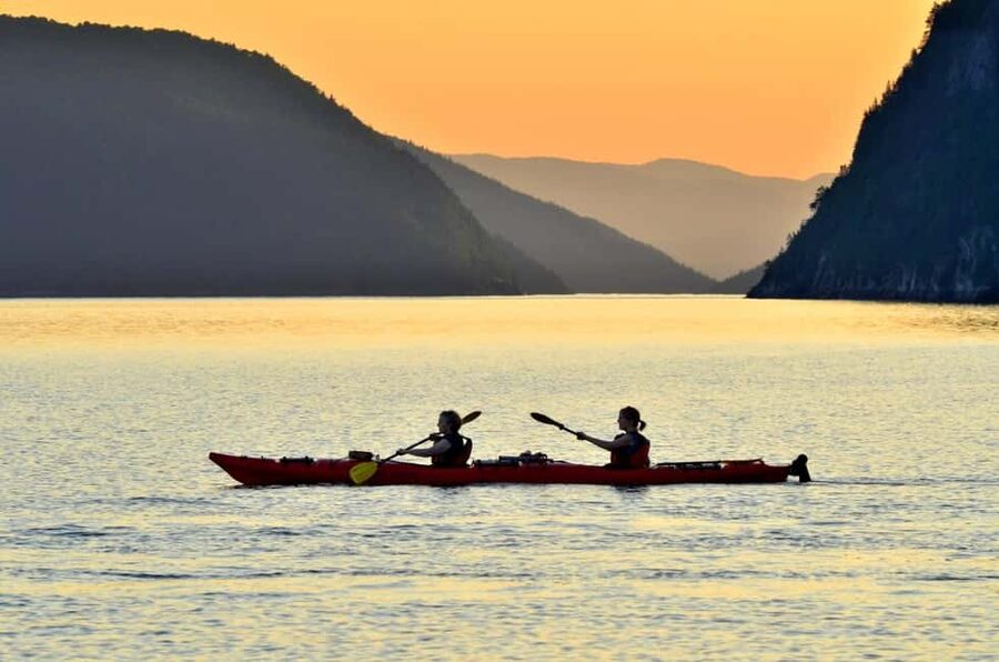 Tadoussac: Guided Sea Kayaking Adventure - Paddling beneath the Saguenay cliffs