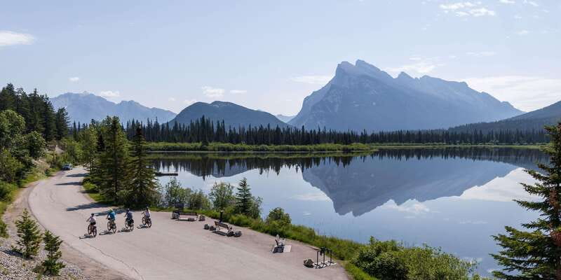 The Local Banff Explorer - E-Bike Tour - Vermilion Lakes and the Mt. Rundle view