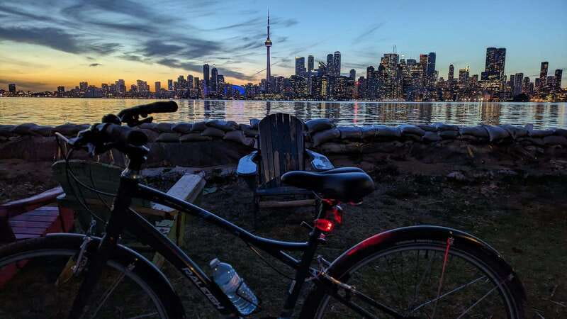 Toronto Islands: Morning or Twilight 3.5-Hour Bike Tour - Crossing the harbor by ferry