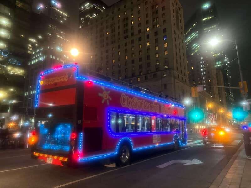 Toronto: Night Sightseeing Tour on a Double-Decker Bus - The Flatiron Building and The Esplanade