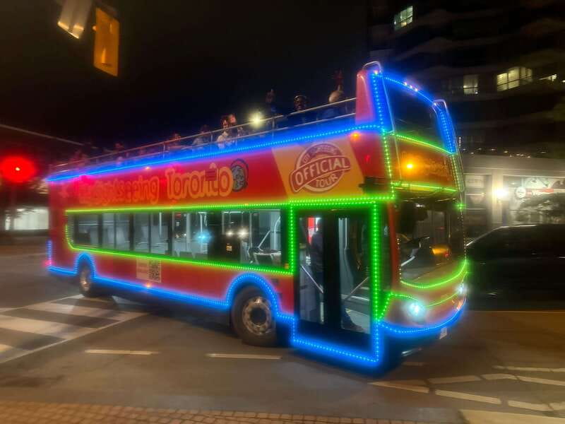 Toronto: Night Sightseeing Tour on a Double-Decker Bus - Yonge Street and the Fairmont Royal York