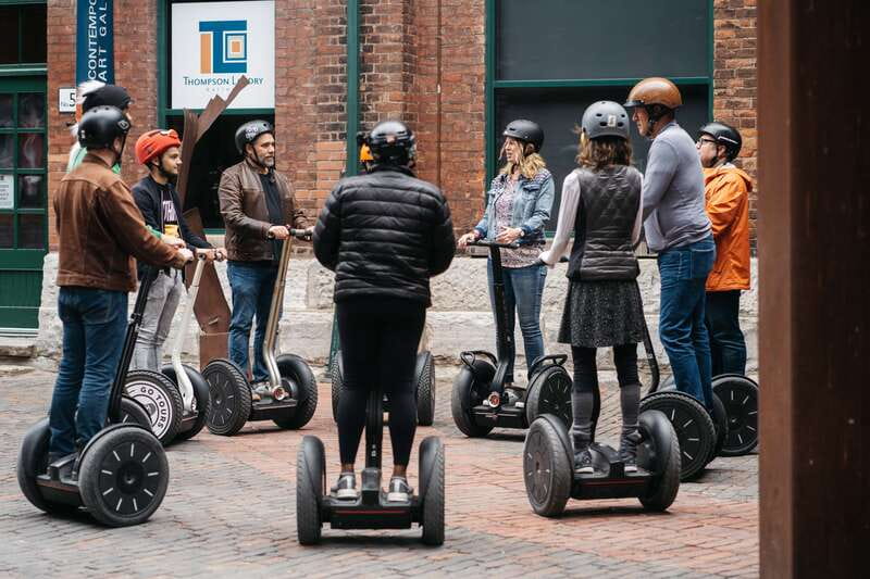 Toronto: Short Distillery District Segway Tour - Learning the Segway before the history begins