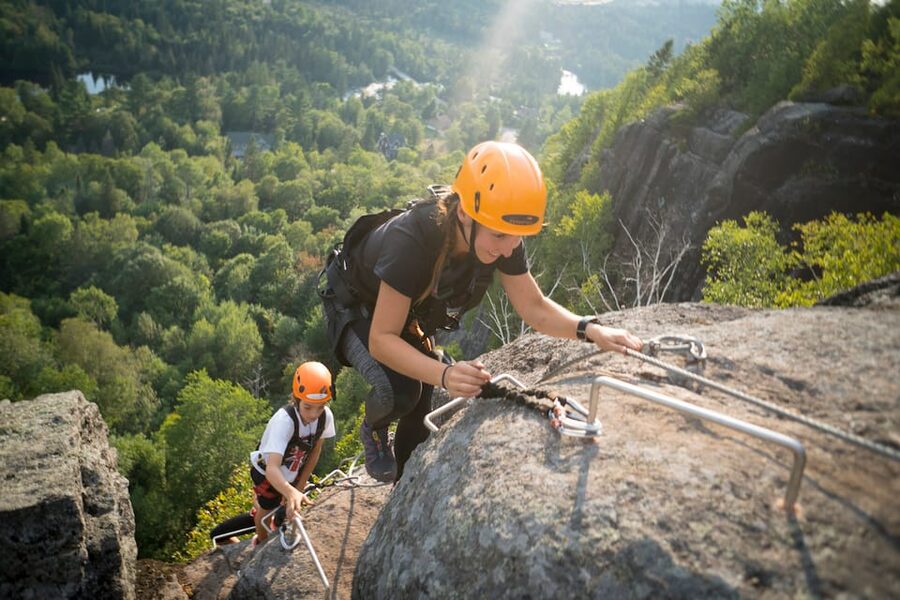 Tyroparc: Via Ferrata and Hiking in the Laurentians - The panorama from Cap Beauséjour