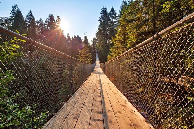 Vancouver Sightseeing and Suspension Bridge Small Group Tour - Capilano Suspension Bridge Park: the main event