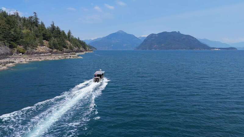 Vancouver: Snorkeling Seals Kayaking Scenic Boat Tour - Howe Sound scenery from the water