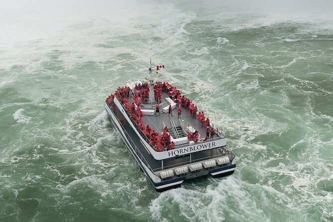 VIP "Adult Only" Tour Package includes the Boat to the Falls - A five-and-a-half-hour plan for Niagara Falls
