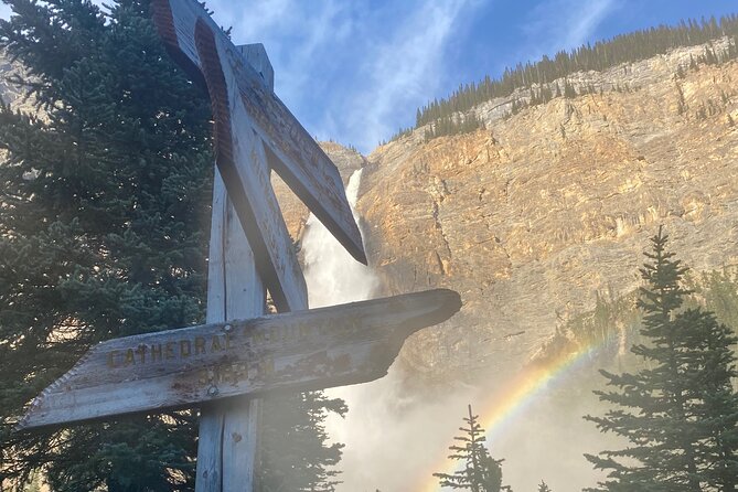 Waterfalls, Lakes & Hidden Gems – Yoho Adventure from Calgary - Natural Bridge shows the Kicking Horse River at work