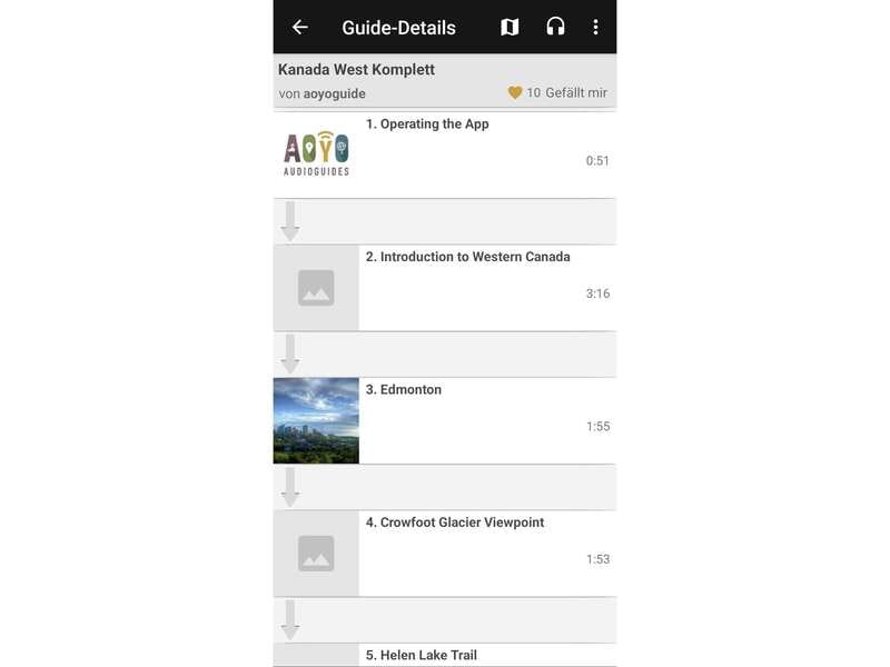 Western Canada Self-Driving Audio Guide English and German - The Rocky Mountains and the Icefields Parkway