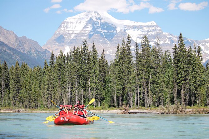 Whitewater Rafting on Jasper's Fraser River - Carrying the raft around Rearguard Falls