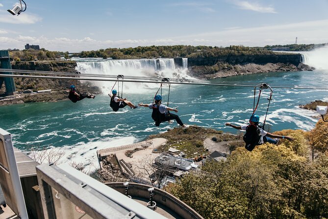 Zipline To The Falls in Niagara Falls, Canada - Falls Landing and the Observation Deck